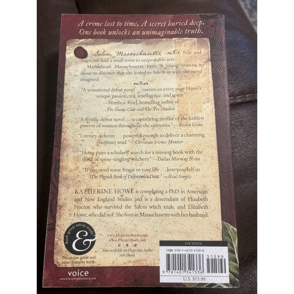 The Physick Book of Deliverance Dane by Katherine‎ Howe Book Novel